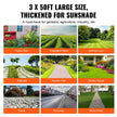VEVOR Weed Barrier Landscape Fabric 3*50FT Heavy Duty Woven PP Weed Control Mat
