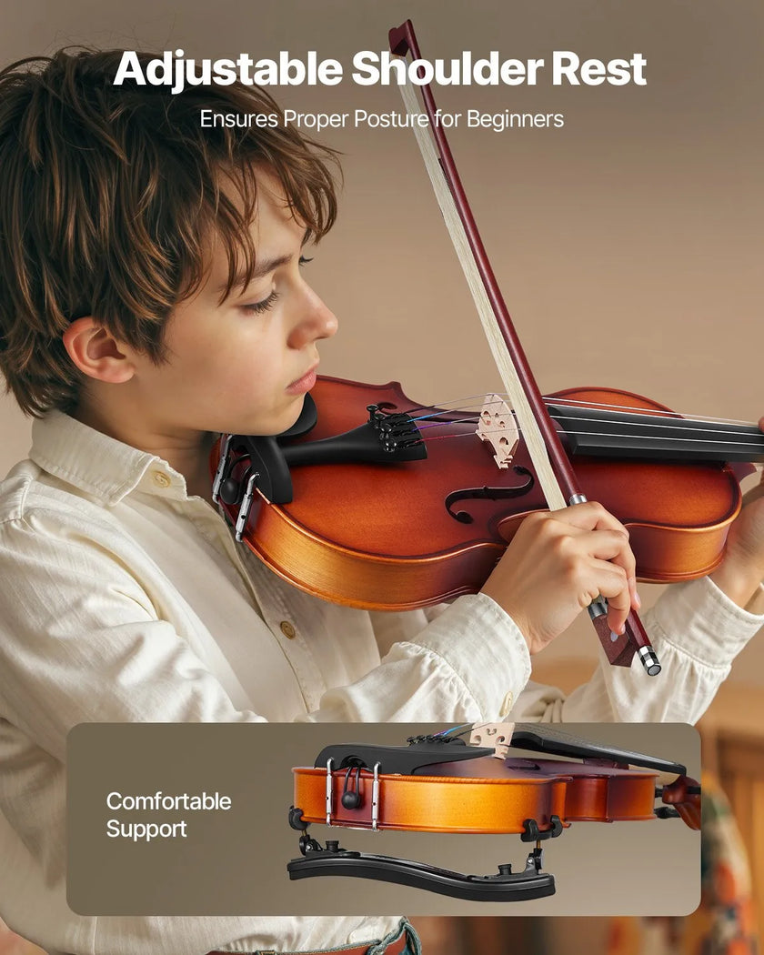 VEVOR Violin 3/4 Size Fiddle Set for Adult Beginners with Case Rosin Brown
