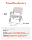 VEVOR Folding Deck Chair Boat Seat with Aluminum Alloy Frame Non-slip Foot Pads