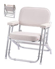 VEVOR Folding Deck Chair Boat Seat with Aluminum Alloy Frame Non-slip Foot Pads