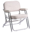 VEVOR Folding Deck Chair Boat Seat with Aluminum Alloy Frame Non-slip Foot Pads
