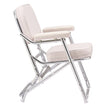 VEVOR Folding Deck Chair Boat Seat with Aluminum Alloy Frame Non-slip Foot Pads