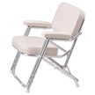 VEVOR Folding Deck Chair Boat Seat with Aluminum Alloy Frame Non-slip Foot Pads