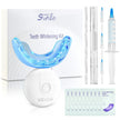 Teeth Whitening Kit with LED Light, 28/32 LED Accelerator Lights, Whitening Gel Syringe, Desensitizing Gel, and U-Shaped Tray, Wireless Portable Kit Fast and Effectively Removes Stubborn Stains