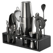 VEVOR Cocktail Shaker Set 13Pcs Bartender Kit Stainless Steel Bar Tools Gunmetal
