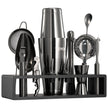 VEVOR Cocktail Shaker Set 13Pcs Bartender Kit Stainless Steel Bar Tools Gunmetal