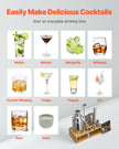 VEVOR Cocktail Shaker Set 10 Pcs Bartender Kit Stainless Steel Bar Tools Silver