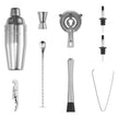 VEVOR Cocktail Shaker Set 10 Pcs Bartender Kit Stainless Steel Bar Tools Silver