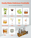 VEVOR Cocktail Shaker Set 18 Pcs Bartender Kit Stainless Steel Bar Tools Silver