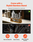 VEVOR Cocktail Shaker Set 18 Pcs Bartender Kit Stainless Steel Bar Tools Silver