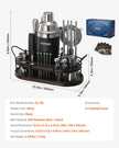VEVOR Cocktail Shaker Set 23 Pcs Bartender Kit Stainless Steel Bar Tools Silver