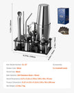 VEVOR Cocktail Shaker Set 14 Pcs Bartender Kit Stainless Steel Bar Tools Silver