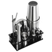VEVOR Cocktail Shaker Set 14 Pcs Bartender Kit Stainless Steel Bar Tools Silver