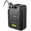 VEVOR Fuel Can, 5.3 Gallon / 20 L Portable Gas Can with Flexible Spout System, Rustproof ? Heat-resistant Steel Fuel Tank for Cars Trucks Equipment, Black