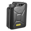 VEVOR Fuel Can, 5.3 Gallon / 20 L Portable Gas Can with Flexible Spout System, Rustproof ? Heat-resistant Steel Fuel Tank for Cars Trucks Equipment, Black