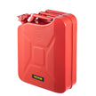 VEVOR Fuel Can, 5.3 Gallon / 20 L Portable Gas Can with Flexible Spout System, Rustproof ? Heat-resistant Steel Fuel Tank for Cars Trucks Equipment, Red