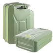 VEVOR Jerry Fuel Can, 5.3 Gallon / 20 L Portable Jerry Gas Can with Flexible Spout System, Rustproof ? Heat-resistant Steel Fuel Tank for Cars Trucks Equipment, 2PCS Green