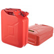 VEVOR Jerry Fuel Can, 5.3 Gallon / 20 L Portable Jerry Gas Can with Flexible Spout System, Rustproof ? Heat-resistant Steel Fuel Tank for Cars Trucks Equipment, 2PCS Red