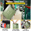 VEVOR Fuel Can, 5.3 Gallon / 20 L Portable Gas Can with Flexible Spout System, Rustproof ＆ Heat-resistant Steel Fuel Tank for Cars Trucks Equipment, Green