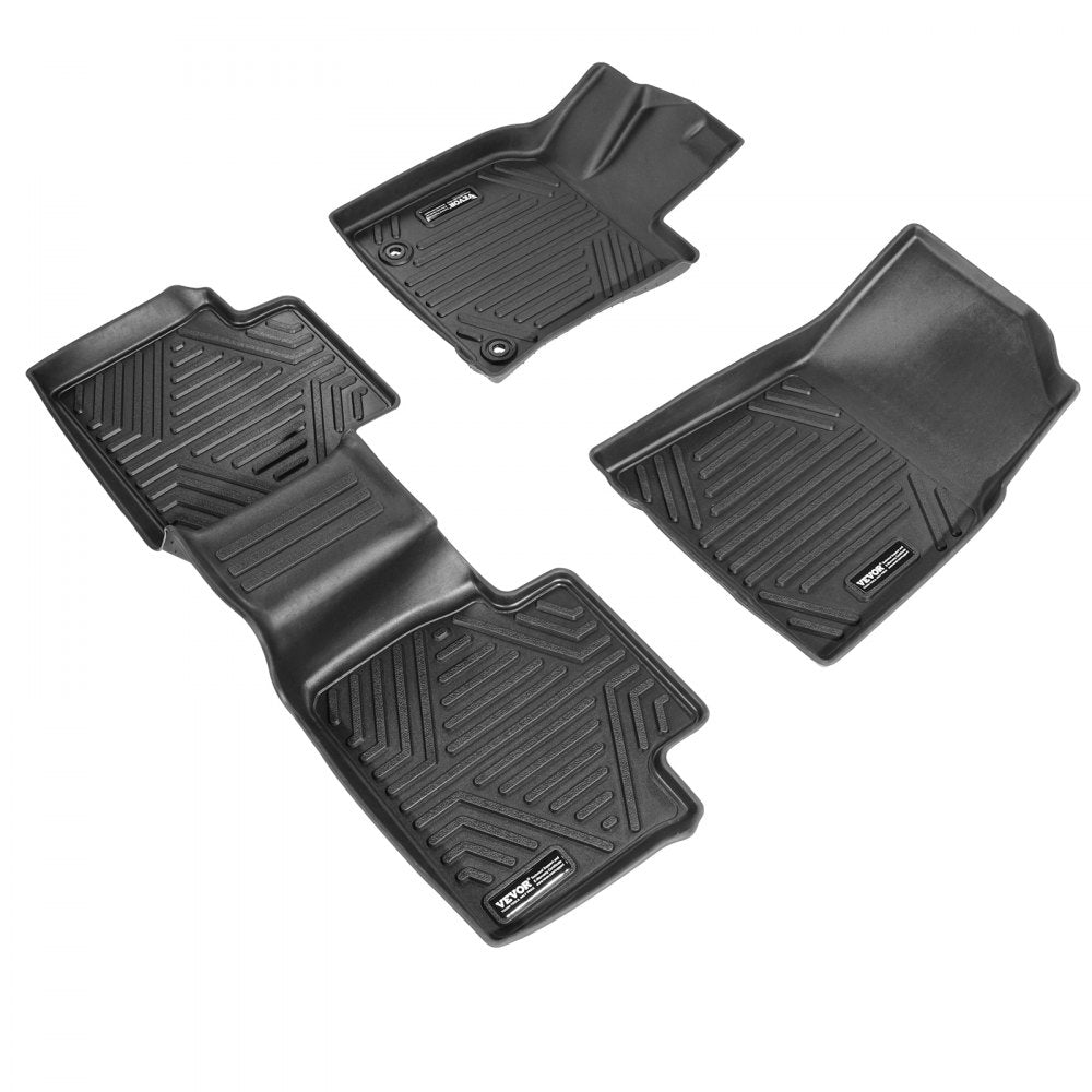 VEVOR Automotive Floor Mats Fits for Toyota Camry 2018-2024 3 pcs TPE Liners