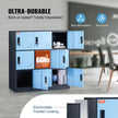VEVOR Metal Locker for Employees, 9 Doors Storage Cabinet with Card Slot, Employee Lockers with Keys, 66lbs Loading Capacity office Storage Lockers for Office, Home, School, Gym, Black