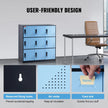 VEVOR Metal Locker for Employees, 9 Doors Storage Cabinet with Card Slot, Employee Lockers with Keys, 66lbs Loading Capacity office Storage Lockers for Office, Home, School, Gym, Black