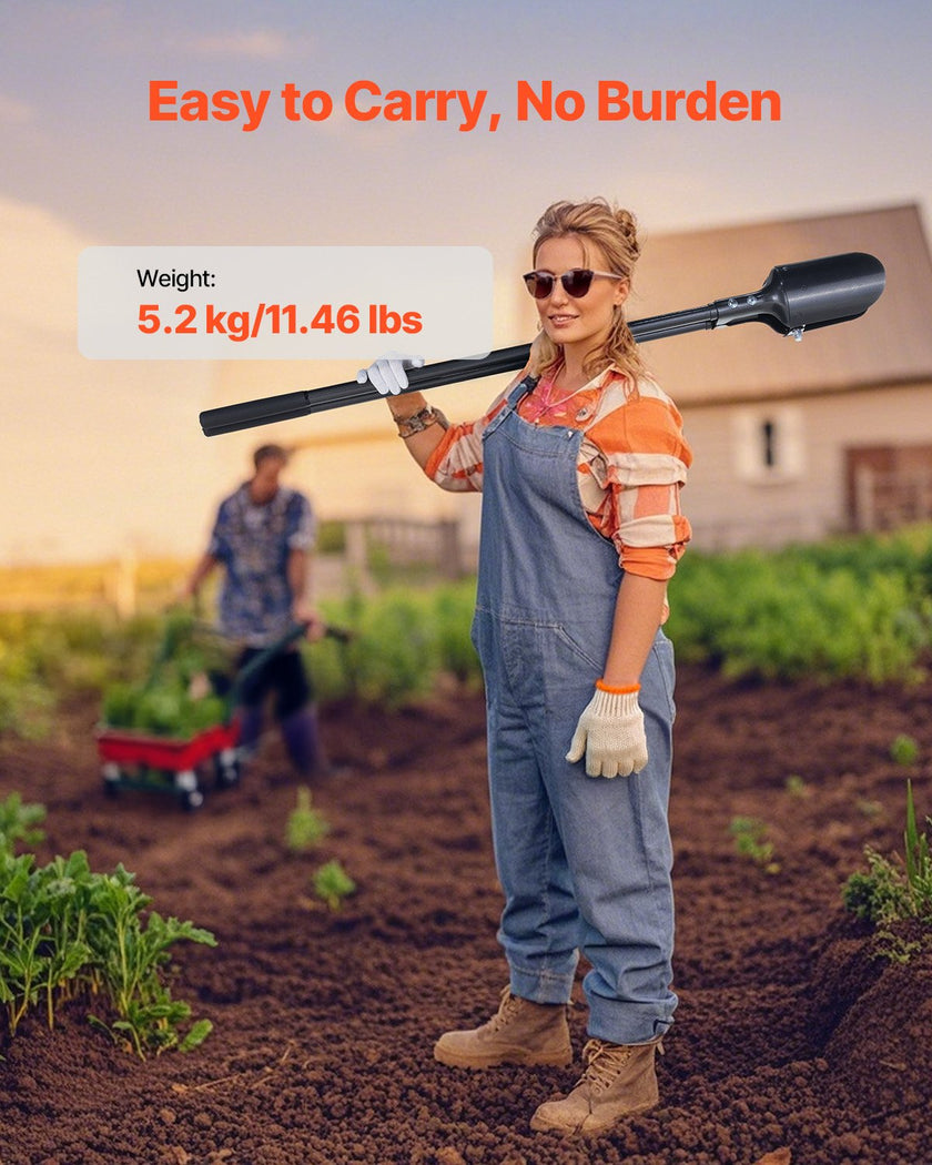 VEVOR Post Hole Digger with Carbon Steel Handle Scale Marks 57.5