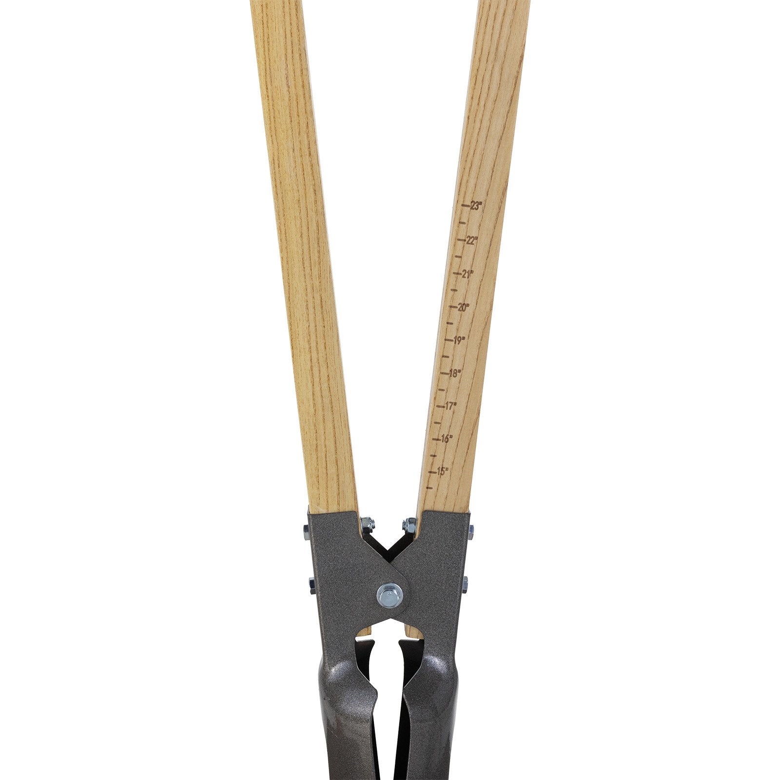VEVOR Post Hole Digger with Wood Handle and Scale Markings 57.5