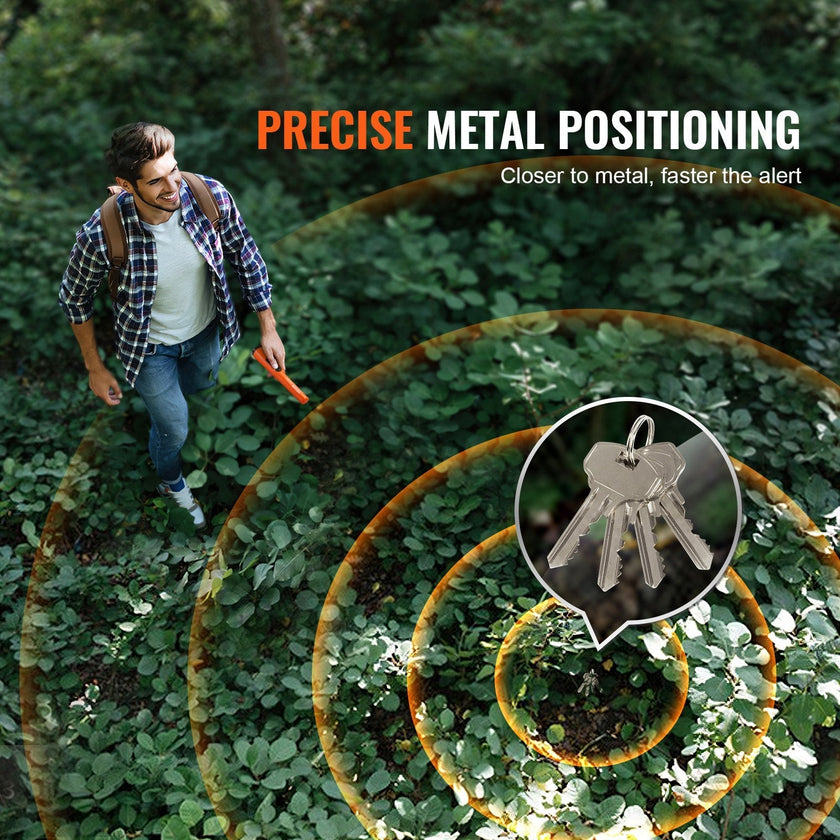 VEVOR Metal Detector Pinpointer, Partial Waterproof Handheld Pin Pointer Wand, 1.96