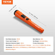 VEVOR Metal Detector Pinpointer, Partial Waterproof Handheld Pin Pointer Wand, 1.96