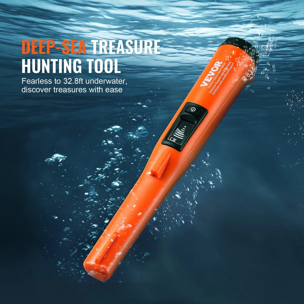 VEVOR Metal Detector Pinpointer, IP68 Fully Waterproof Handheld Pin Pointer Wand, 4.5