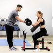 VEVOR Preacher Curl Bench Adjustable Home Gym Biceps Machine Barbell Equipment