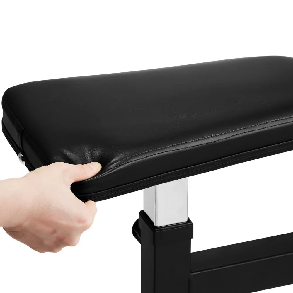 VEVOR Preacher Curl Bench Adjustable Home Gym Biceps Machine Barbell Equipment