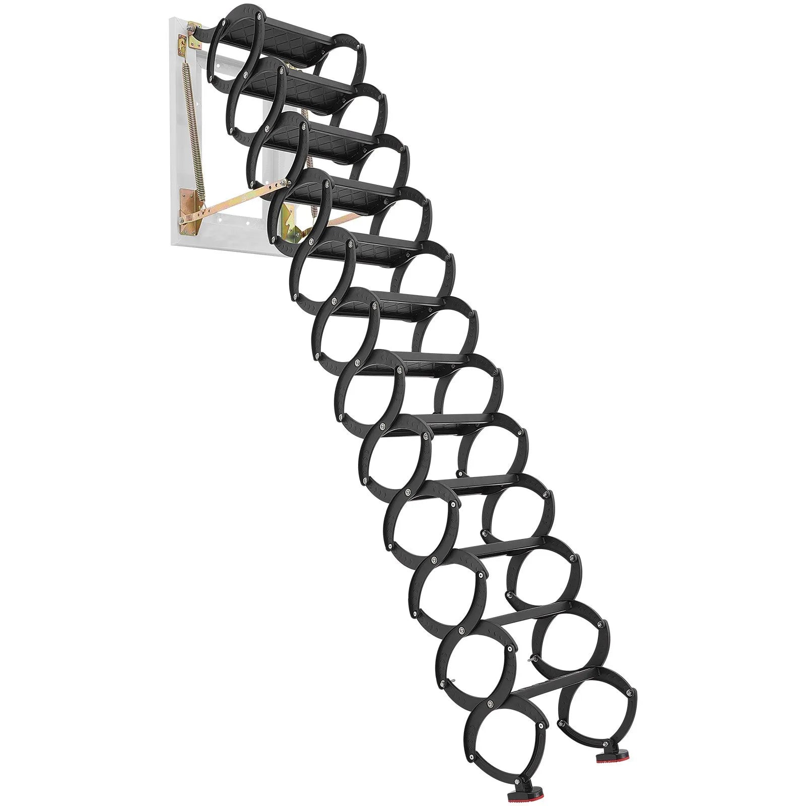 VEVOR Attic Ladder Wall-Mounted 660LBS/299.4KG Capacity for 9.5-10 ft Ceilings