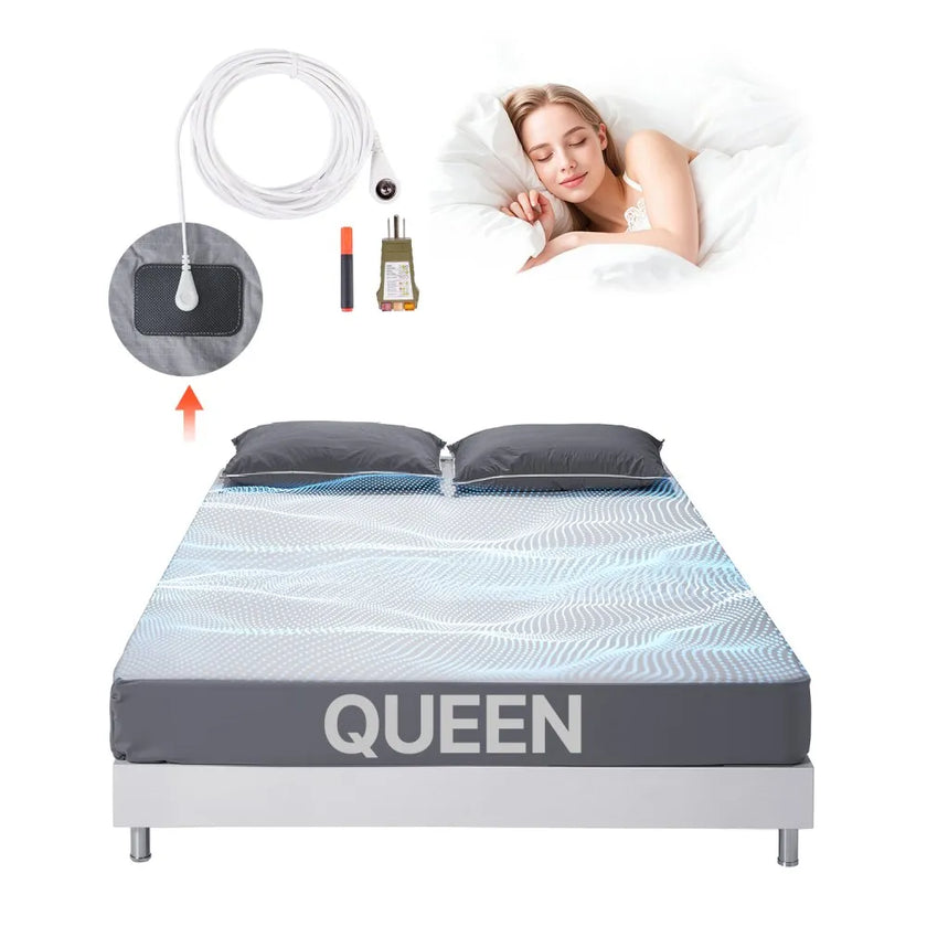 VEVOR Grounding Sheets Queen Size 95% Cotton + 5% Silver Fiber Earthing Sheets