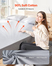 VEVOR Grounding Sheets King Size 90% Cotton + 10% Silver Fiber Earthing Sheets