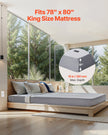VEVOR Grounding Sheets King Size 90% Cotton + 10% Silver Fiber Earthing Sheets