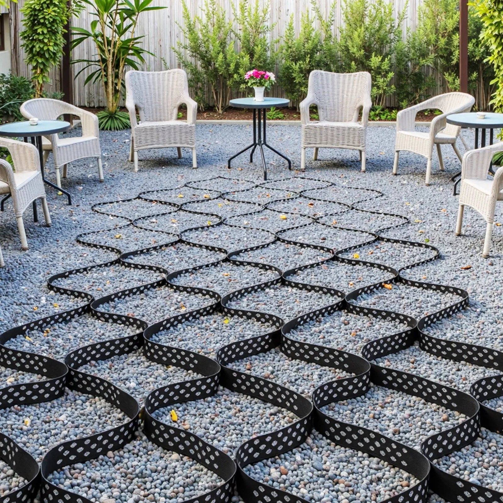 VEVOR Ground Grid 2-Inch Deep Geocell Grid 17.06x8.86FT / 5200x2700mm for Gravel