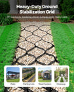 VEVOR Ground Grid 3-Inch Deep Geocell Grid 17.06x8.86FT / 5200x2700mm for Gravel