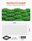 VEVOR Ground Grid 3-Inch Deep Geocell Grid 17.06x8.86FT / 5200x2700mm for Gravel