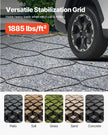 VEVOR Ground Grid 3-Inch Deep Geocell Grid 17.06x8.86FT / 5200x2700mm for Gravel