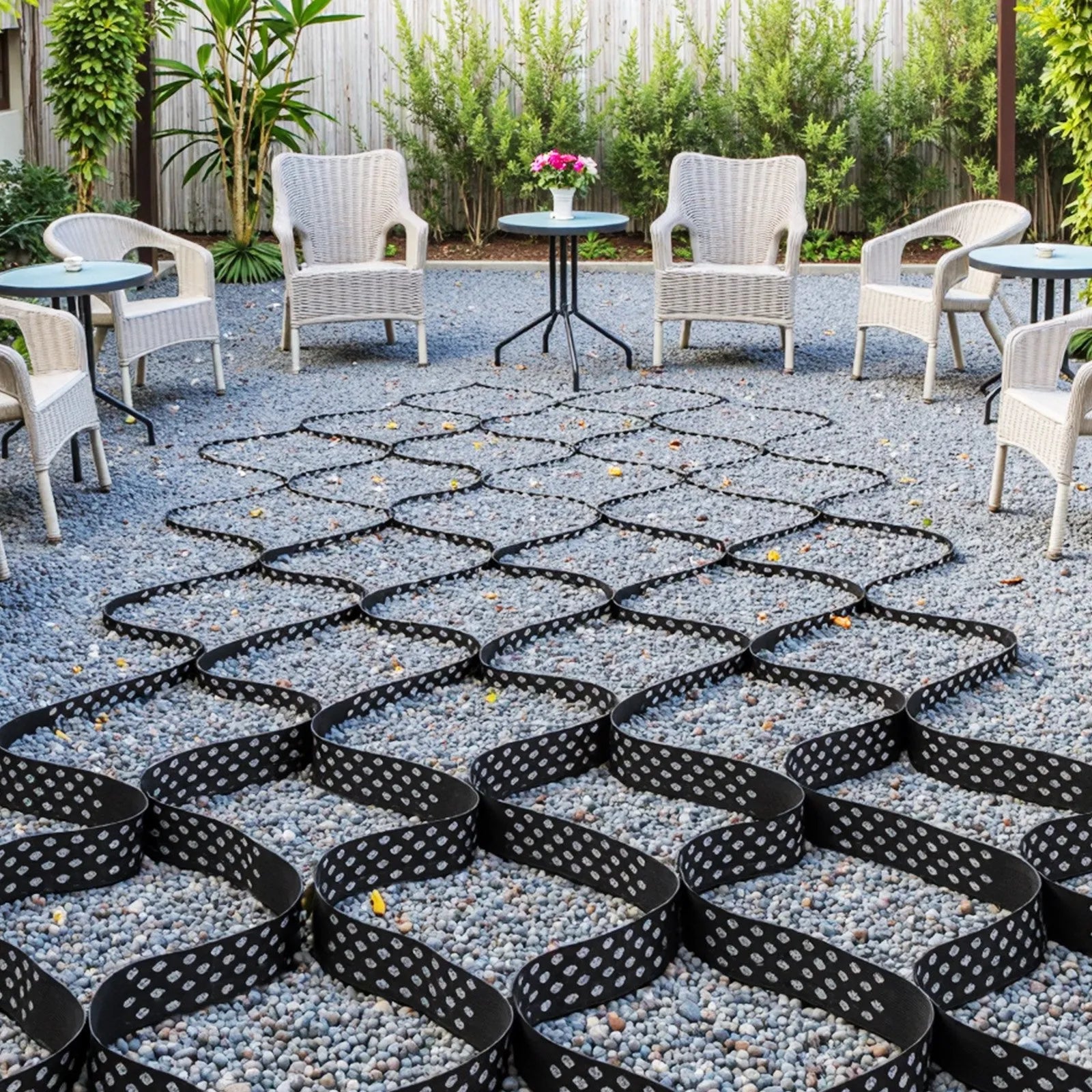 VEVOR Ground Grid 3-Inch Deep Geocell Grid 17.06x8.86FT / 5200x2700mm for Gravel
