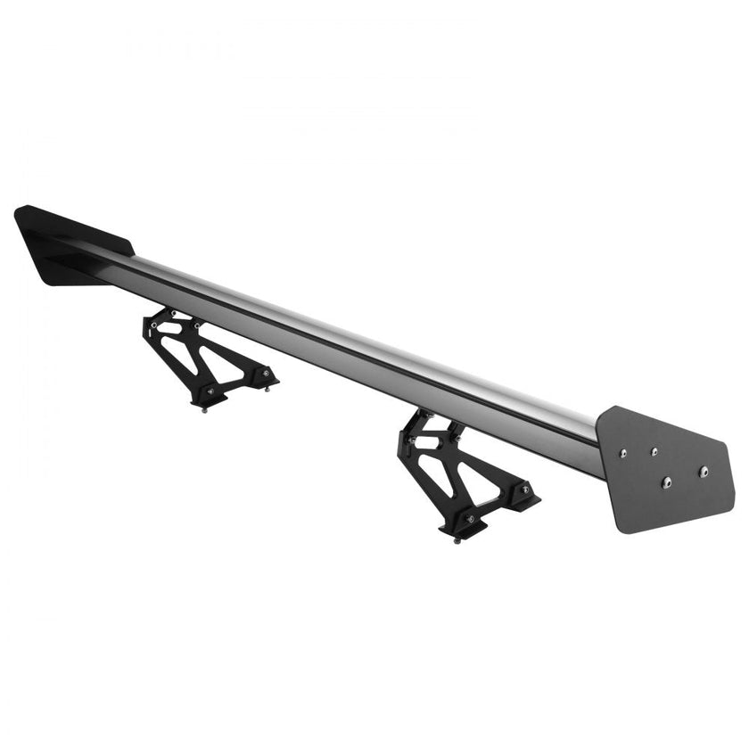 VEVOR Double Deck GT Wing Spoiler 53Inch Black Universal Lightweight Aluminum Adjustable Rear Spoiler Angel Racing Spoiler BGW Drift JDM Drift