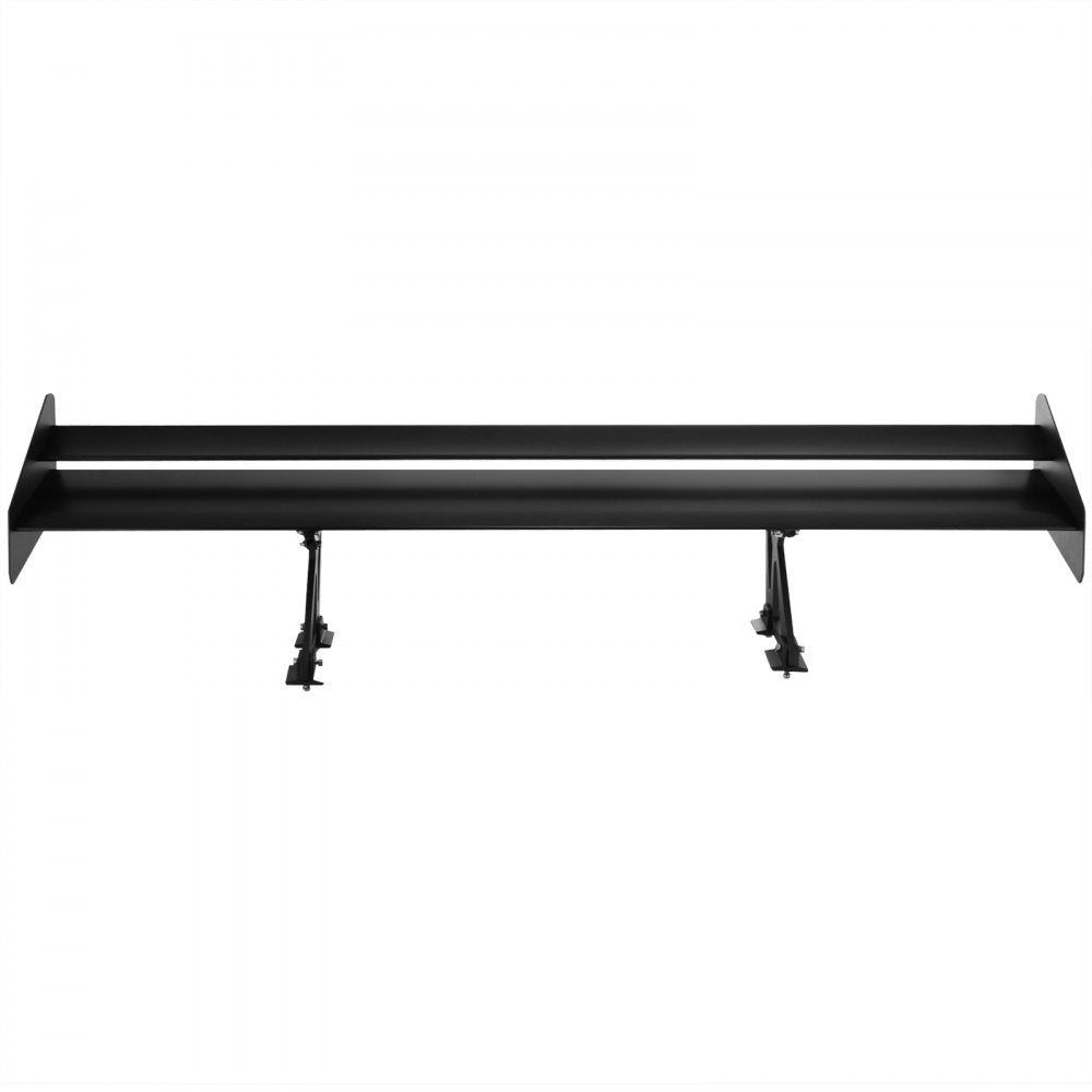 VEVOR Double Deck GT Wing Spoiler 53Inch Black Universal Lightweight Aluminum Adjustable Rear Spoiler Angel Racing Spoiler BGW Drift JDM Drift