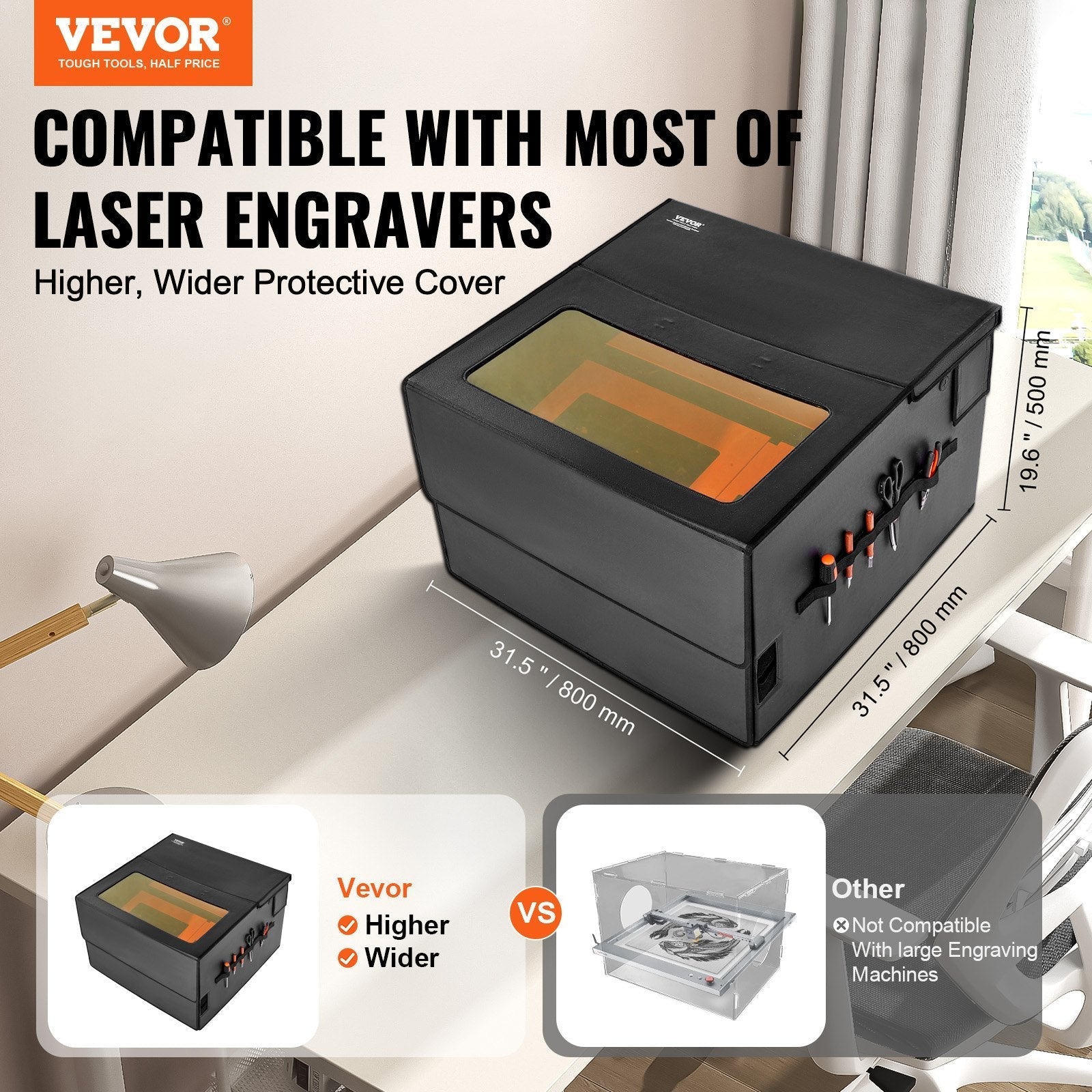 VEVOR Laser Engraver Enclosure 31.5 x 31.5 x 19.6
