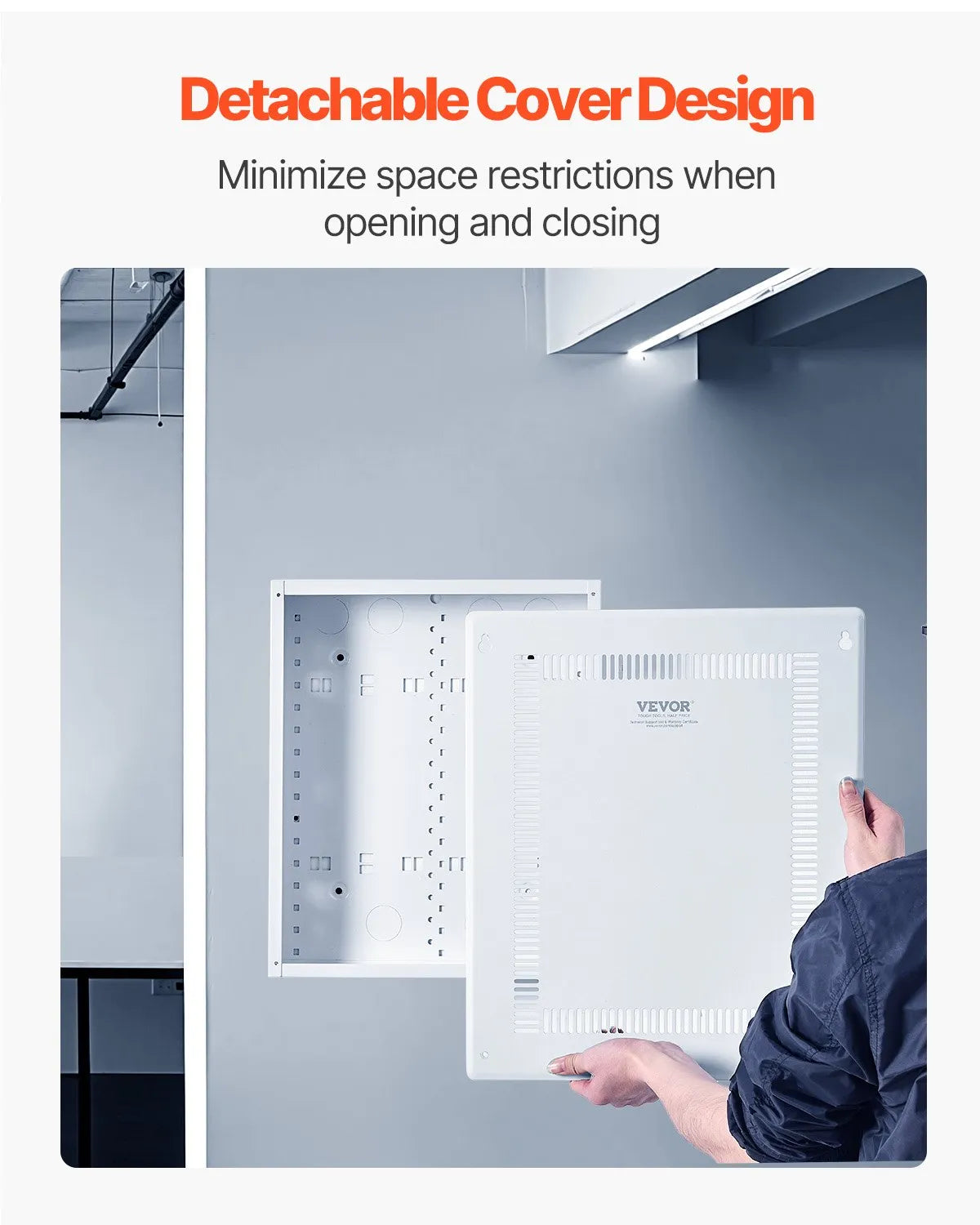 VEVOR Structured Media Enclosure 17 in Recessed in-Wall TV Media Box with Cover