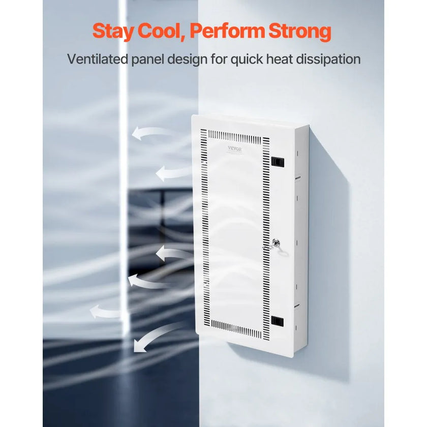 VEVOR Media Enclosure 28 in Structured Media Center with Vented Hinged Door