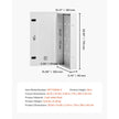 VEVOR Media Enclosure 28 in Structured Media Center with Vented Hinged Door