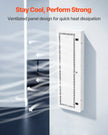 VEVOR Media Enclosure 42 in Structured Media Center with Vented Hinged Door