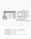 VEVOR Structured Media Enclosure 9 in Recessed in-Wall TV Media Box with Cover